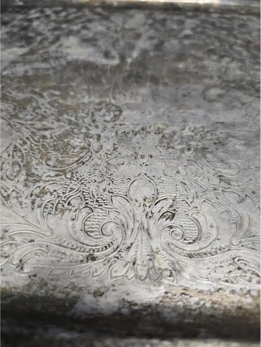 Oneida Silversmiths Georgian Scroll Silver Plated Serving Tray 18